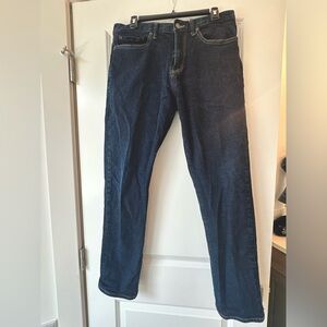 Gap Men’s Straight Taper Dark Blue Jeans- Size 32x32